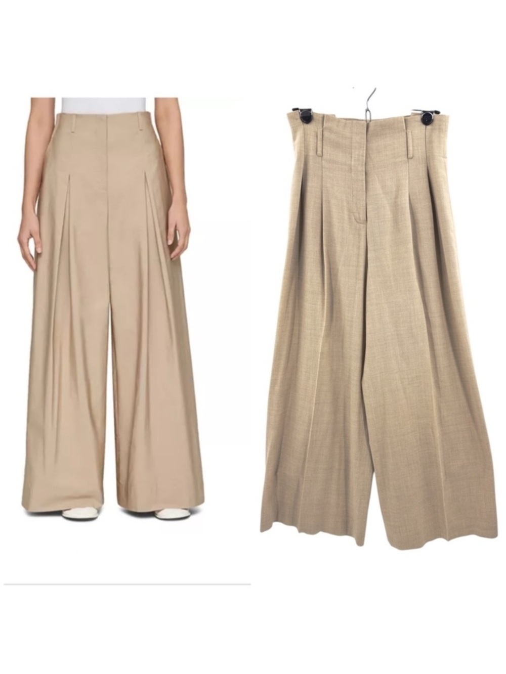 Lafayette 148 Wide Leg Pants Womens 0 Wool Pleated High Rise Old Money Luxury
